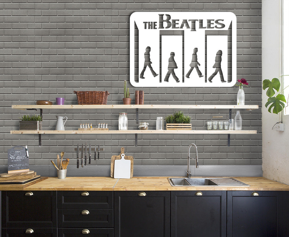 THE BEATLES ABBEY ROAD - Quadro moderno in pvc solido 68 x 48 cm - PlastiWood (14558361)