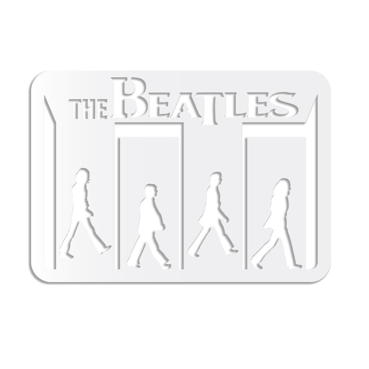 THE BEATLES ABBEY ROAD - Quadro moderno in pvc solido 68 x 48 cm - PlastiWood (14558363)