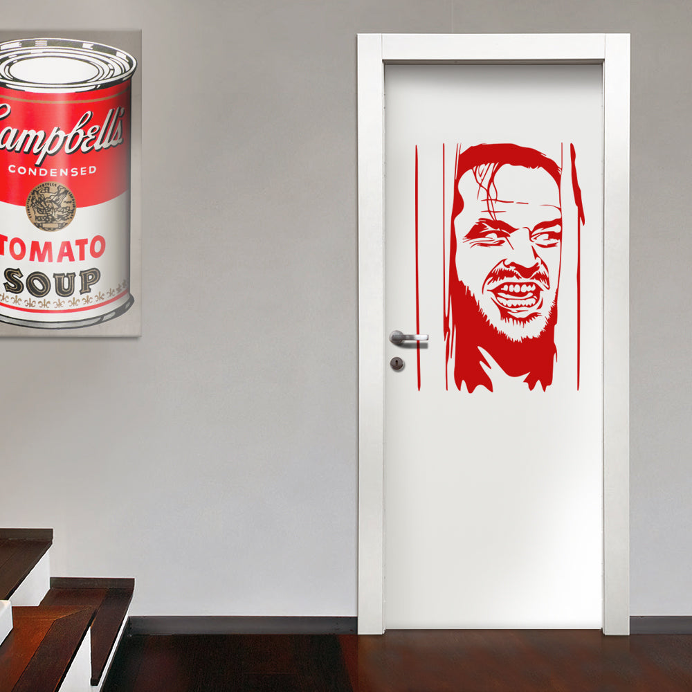 THE SHINING DOOR - Adesivo murale wall sticker in vinile 55x80 cm - PlastiWood (14558373)