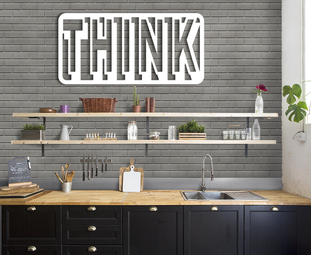 THINK - Quadro moderno in pvc solido 48 x 95 cm - PlastiWood (14558383)