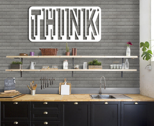 THINK - Quadro moderno in pvc solido 48 x 95 cm - PlastiWood (14558383)