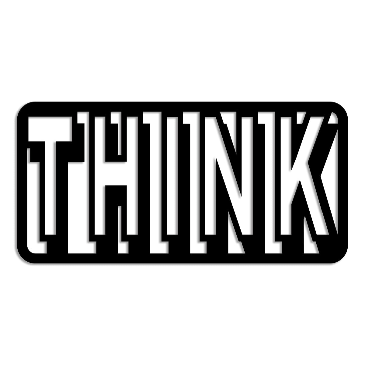 THINK - Quadro moderno in pvc solido 48 x 95 cm - PlastiWood (14558385)