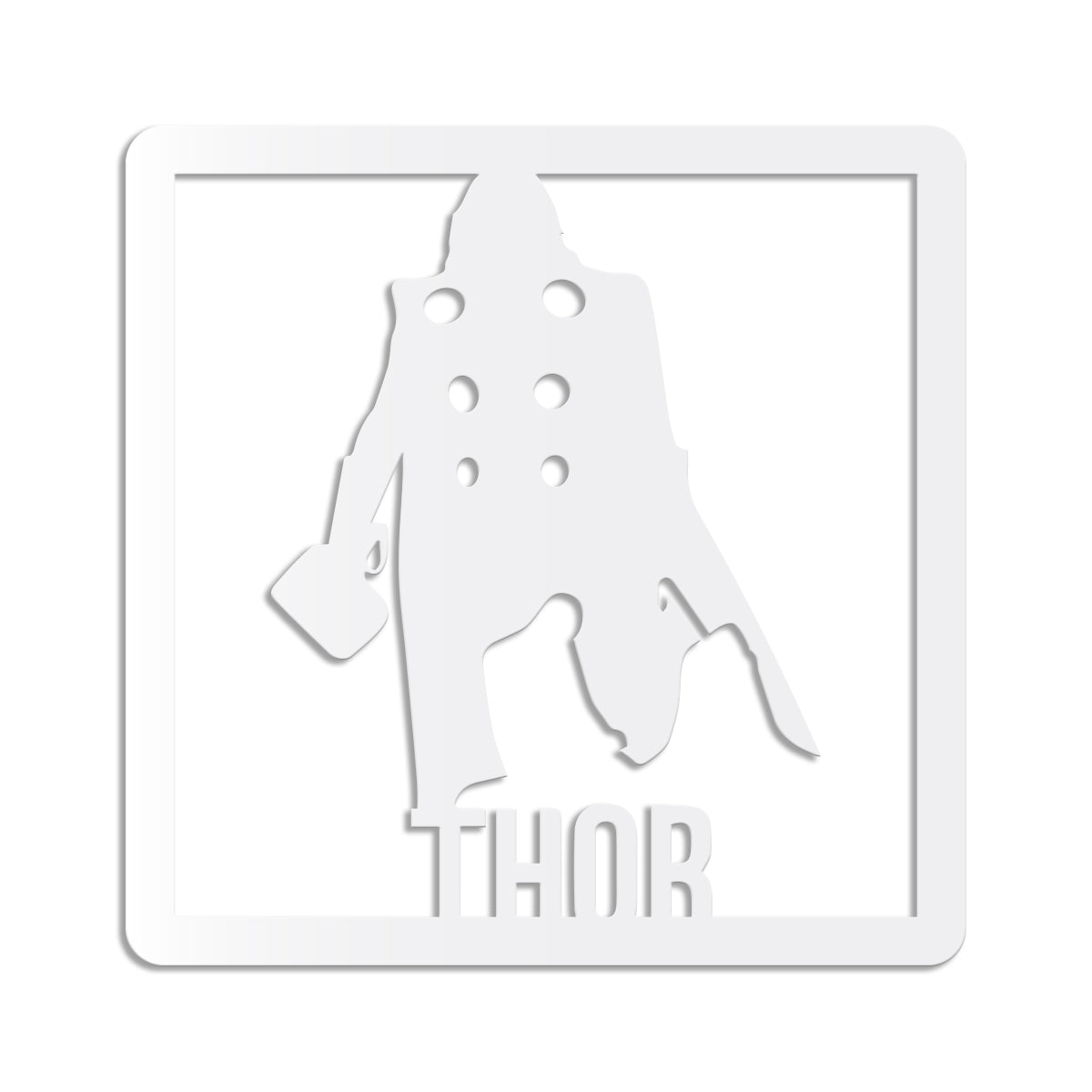 THOR - Quadro moderno in pvc solido 48 x 48cm - PlastiWood (14558390)