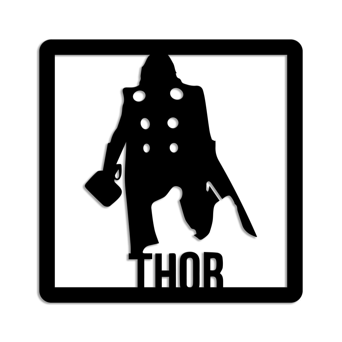THOR - Quadro moderno in pvc solido 48 x 48cm - PlastiWood (14558391)