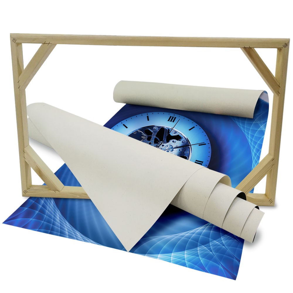 TIME Abstraction - Quadro Canvas su telaio in legno - PlastiWood (14558425)