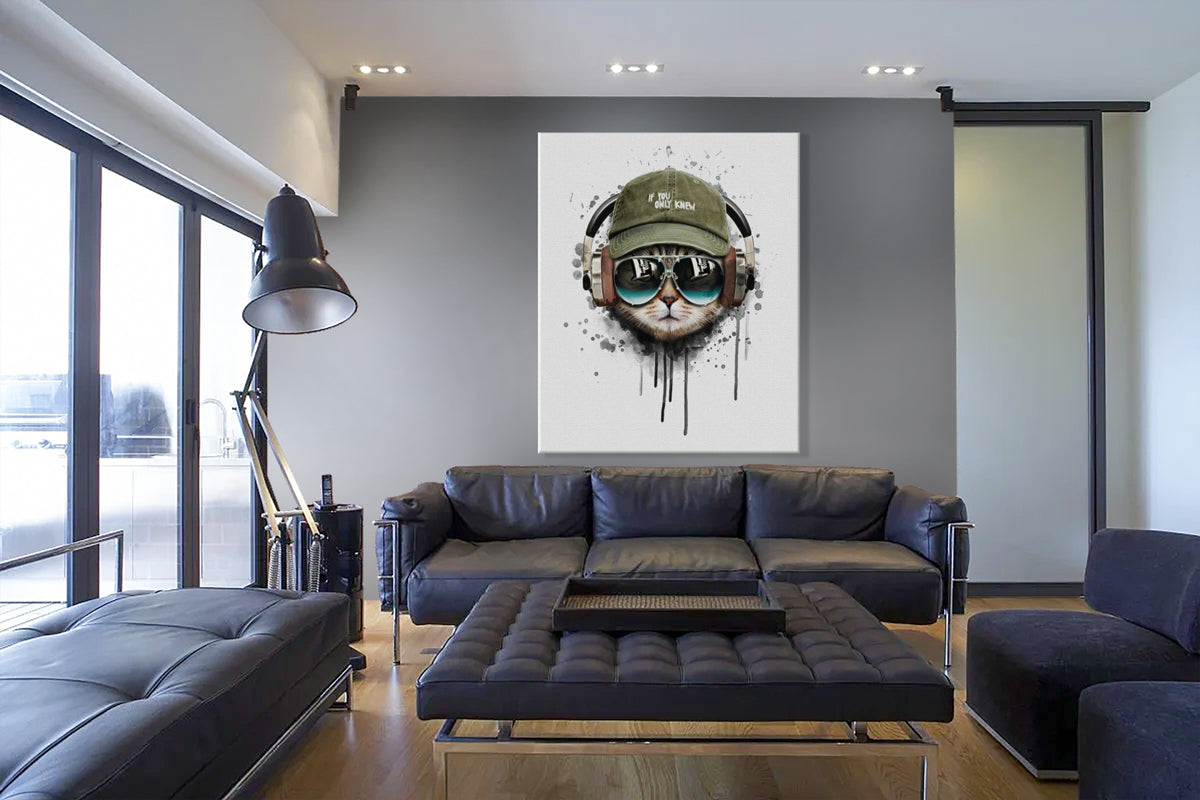 TopCat -  Quadro Canvas Contemporaneo su telaio in legno - PlastiWood (14558445)