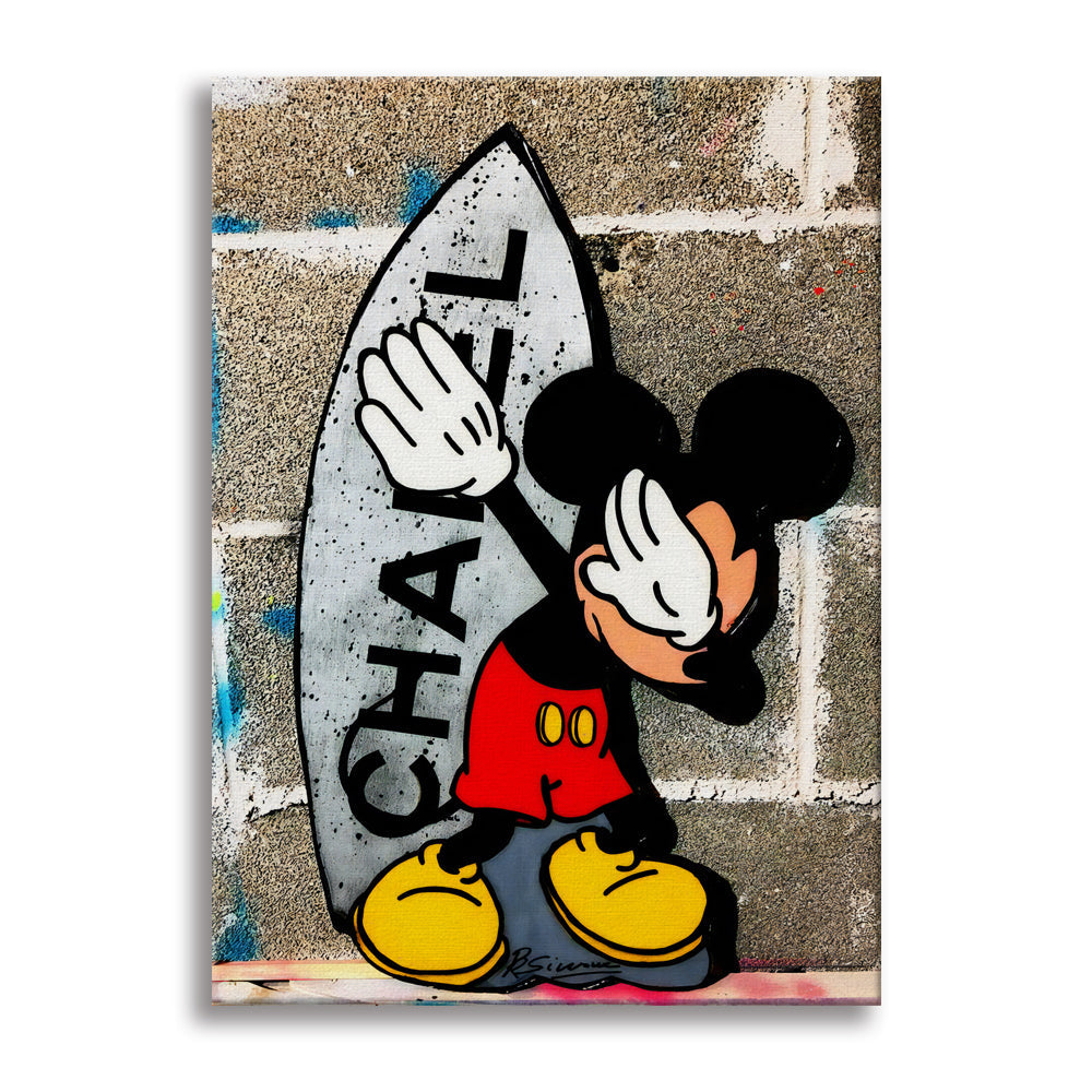 Topo Dub -  Quadro Canvas Contemporaneo su telaio in legno - PlastiWood (14558448)