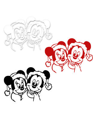 TOPOLINO E TOPOLINA - Adesivo murale wall sticker in vinile 55x80 cm - PlastiWood (14558456)