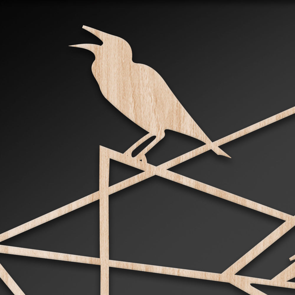 TRALICCI - Quadro arredo LASERCUT composito Legno e PVC - PlastiWood (14558473)