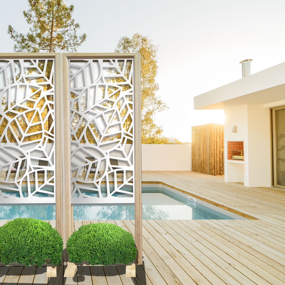 TROPICA - Separè  - Paravento modulabile - 70x190cm - in Legno e PVC - PlastiWood (14558517)