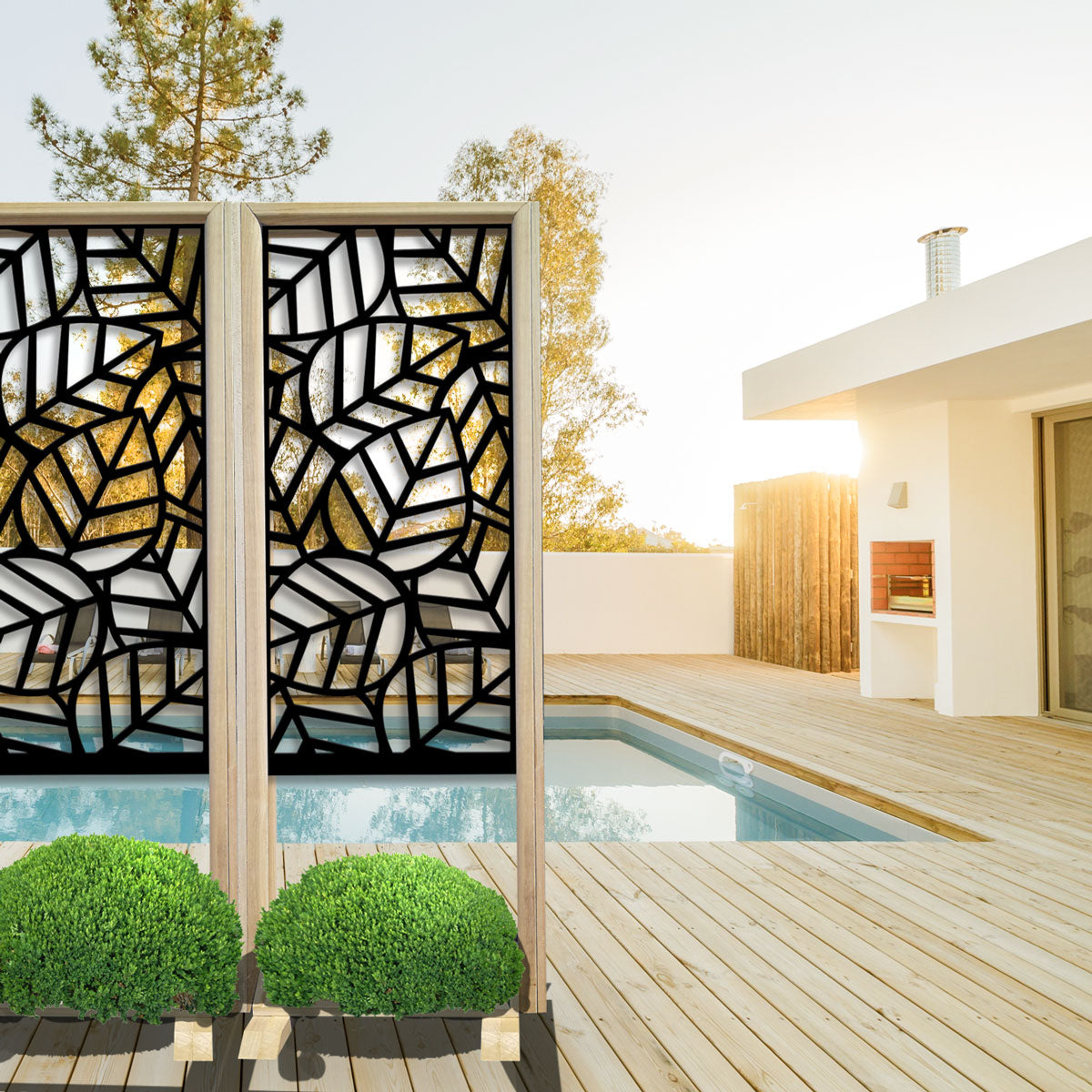 TROPICA - Separè  - Paravento modulabile - 70x190cm - in Legno e PVC - PlastiWood (14558518)