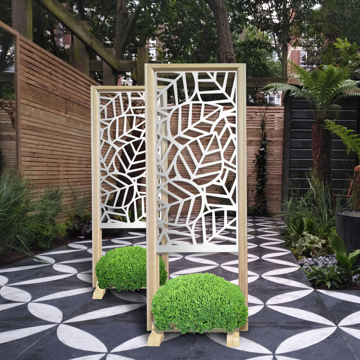 TROPICA - Separè  - Paravento modulabile - 70x190cm - in Legno e PVC - PlastiWood (14558519)