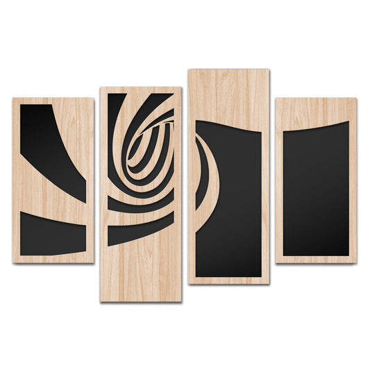 TUNNEL 100x70 cm - Quadro arredo LASERCUT composito Legno e PVC - PlastiWood (14558528)