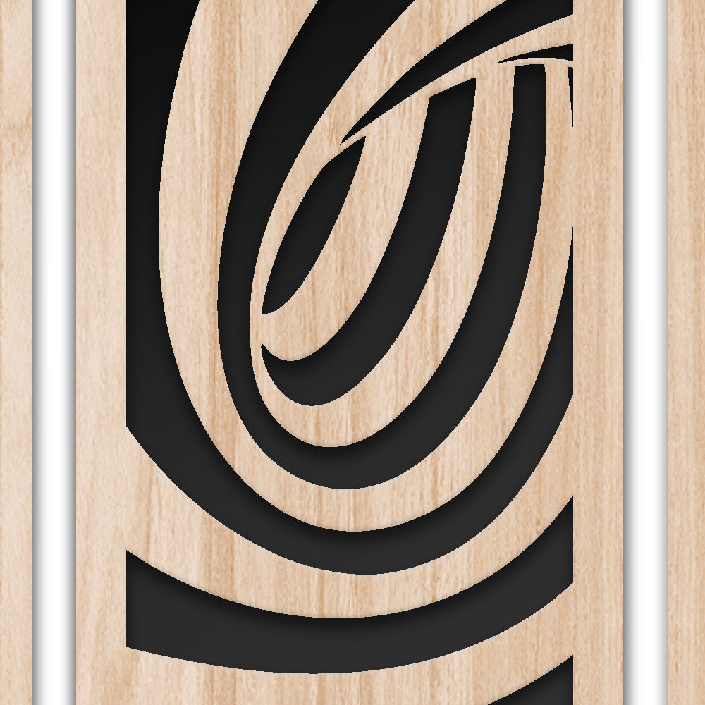 TUNNEL 100x70 cm - Quadro arredo LASERCUT composito Legno e PVC - PlastiWood (14558530)