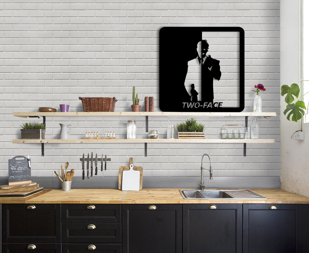 TWO-FACE - Quadro moderno in pvc solido 48 x 48cm - PlastiWood (14558539)