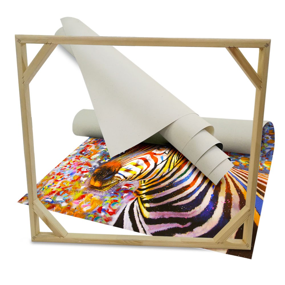 URBAN ZEBRA - Quadro stampato su Canvas e montato su telaio in legno - PlastiWood (14558630)