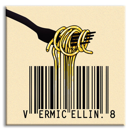 Vermicelli n.8 - Quadro Canvas su telaio in legno - PlastiWood (14558671)