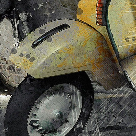 VESPA GRUNGE - POSTER in PVC da 3mm - PlastiWood (14558707)