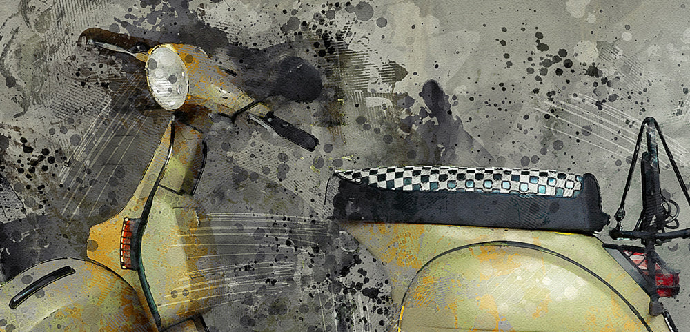 VESPA GRUNGE - POSTER in PVC da 3mm - PlastiWood (14558708)