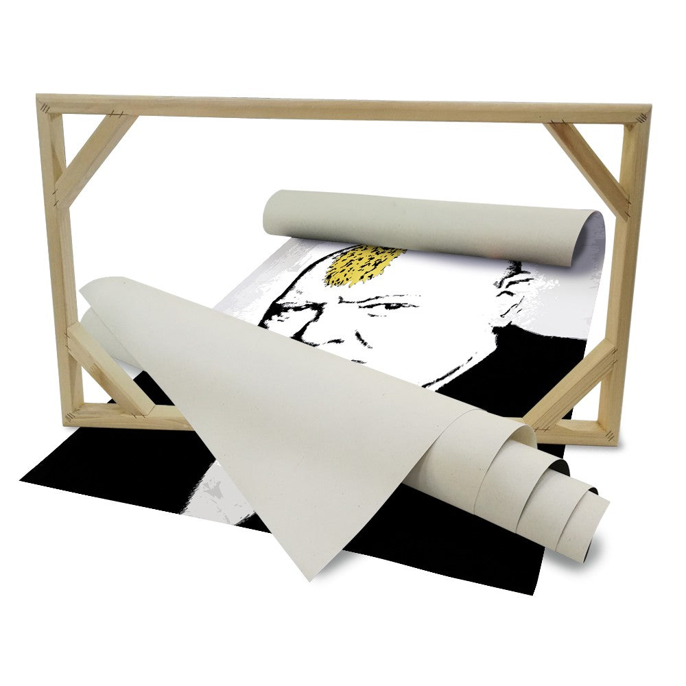Winston Churchill - Banksy - Quadro stampato su Canvas e montato su telaio in legno - PlastiWood (14558865)