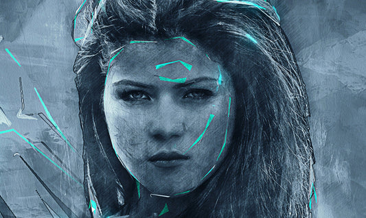 WOMAN PAINT - POSTER in PVC da 3mm - PlastiWood (14558894)