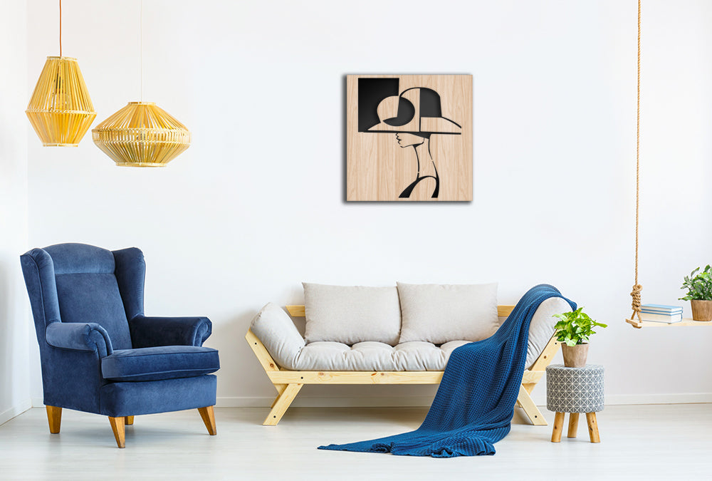 WOMAN STYLE - Quadro arredo LASERCUT composito Legno e PVC - PlastiWood (14558901)