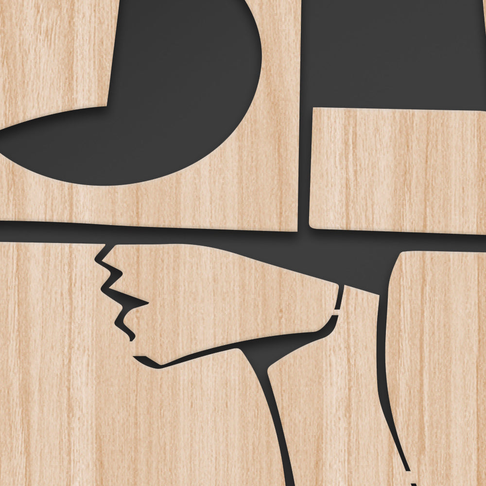 WOMAN STYLE - Quadro arredo LASERCUT composito Legno e PVC - PlastiWood (14558903)