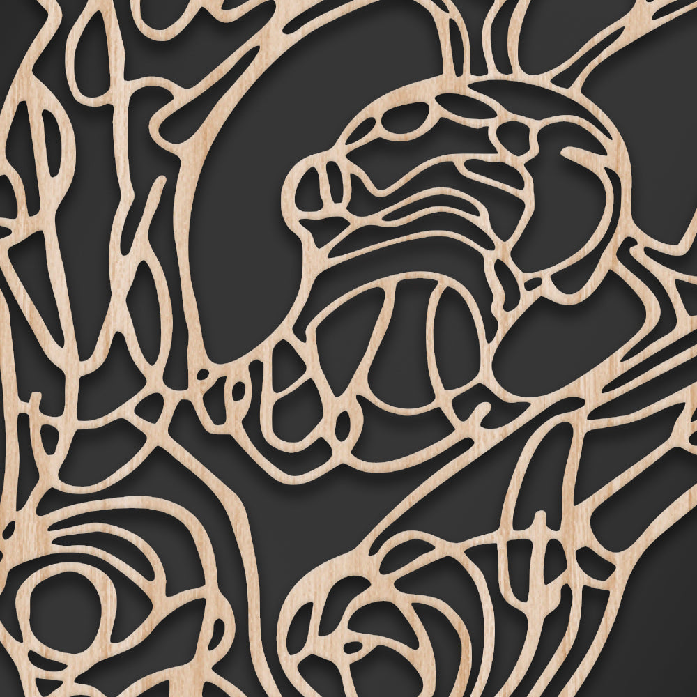 WOMAN TREE - Quadro arredo LASERCUT composito Legno e PVC - PlastiWood (14558907)