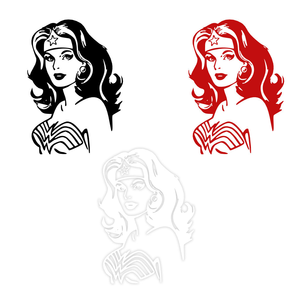 WONDER WOMAN - Adesivo murale wall sticker in vinile 55x80 cm - PlastiWood (14558917)