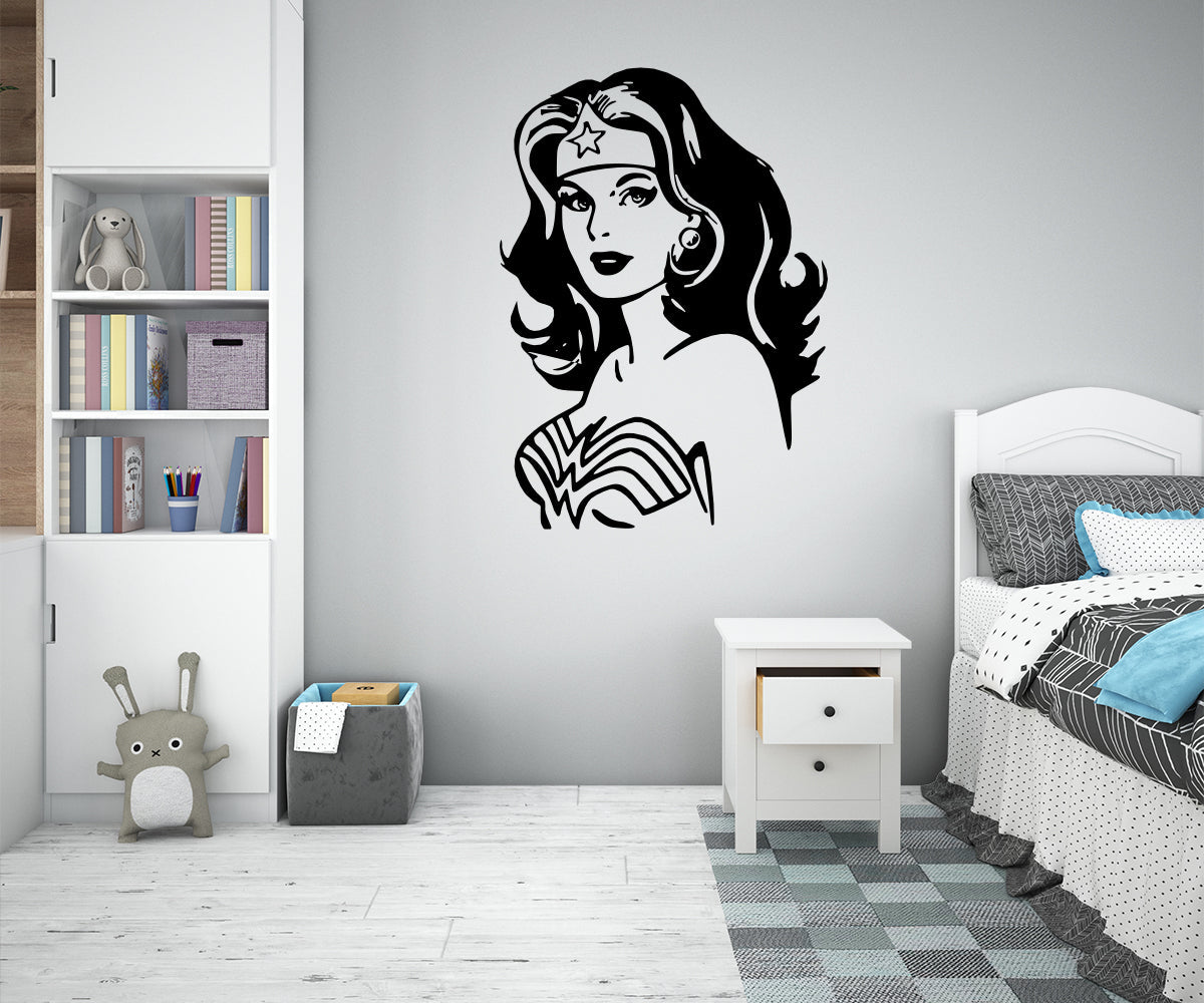 WONDER WOMAN - Adesivo murale wall sticker in vinile 55x80 cm - PlastiWood (14558918)