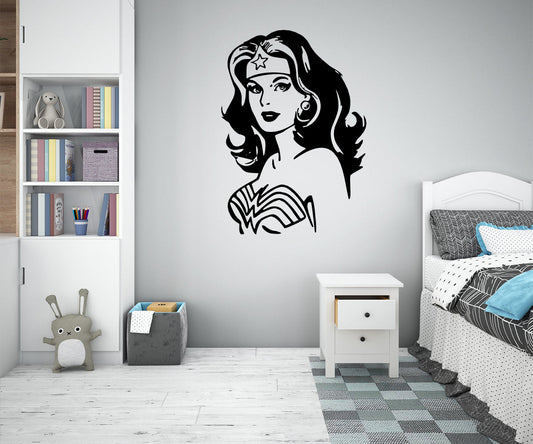 WONDER WOMAN - Adesivo murale wall sticker in vinile 55x80 cm - PlastiWood (14558918)