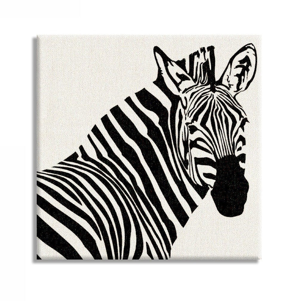 ZEBRA ds - Stampa su tela Canvas montata su telaio in legno - PlastiWood (14558986)