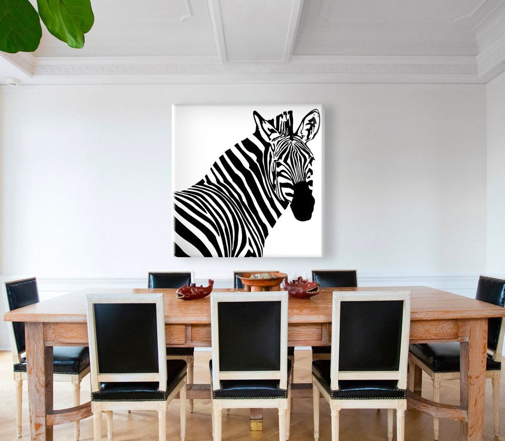 ZEBRA ds - Stampa su tela Canvas montata su telaio in legno - PlastiWood (14558988)
