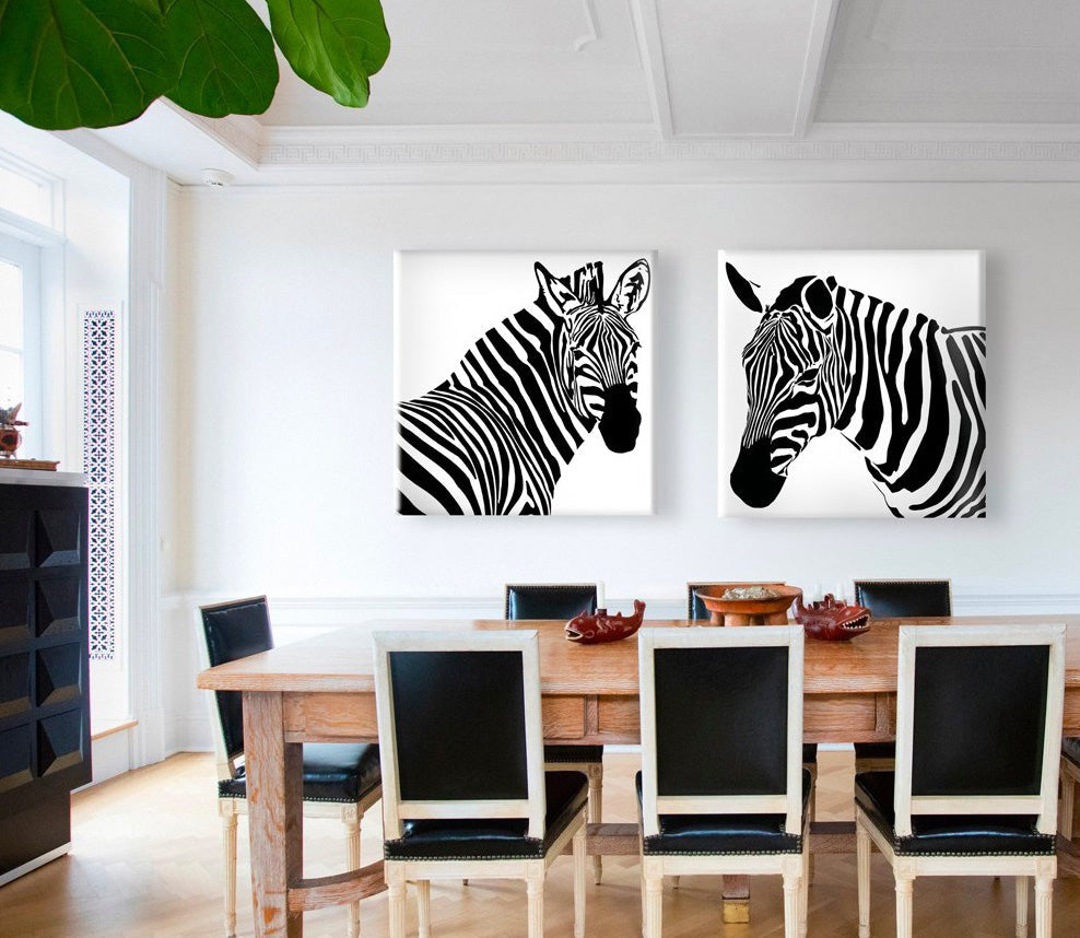 ZEBRA ds - Stampa su tela Canvas montata su telaio in legno - PlastiWood (14558989)