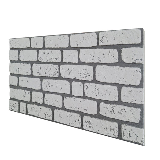Newcastle -  Pannello finto mattone in EPS Resinato finitura ruvida Misura 100x50 Cm spessore 2 cm - RETAIL BOX da 10 pannelli (sviluppano 5 MQ)