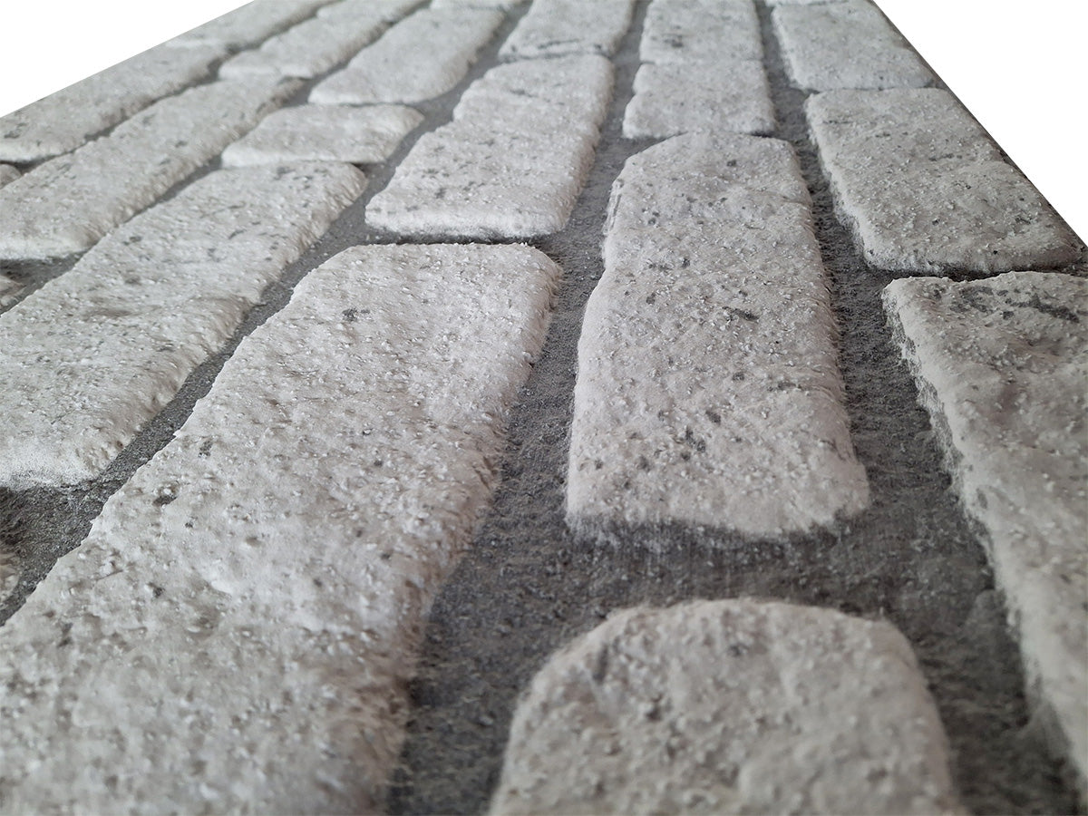 Newcastle -  Pannello finto mattone in EPS Resinato finitura ruvida Misura 100x50 Cm spessore 2 cm - RETAIL BOX da 10 pannelli (sviluppano 5 MQ)