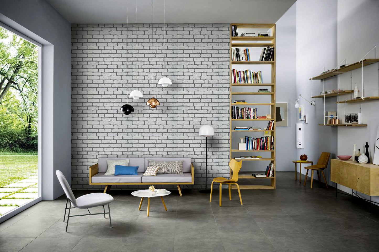 Newcastle -  Pannello finto mattone in EPS Resinato finitura ruvida Misura 100x50 Cm spessore 2 cm - RETAIL BOX da 10 pannelli (sviluppano 5 MQ)