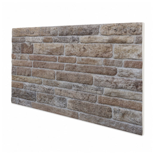 FIREPLACE - faux brick panel in resin-coated EPS measuring 100x50 cm, thickness 2 cm