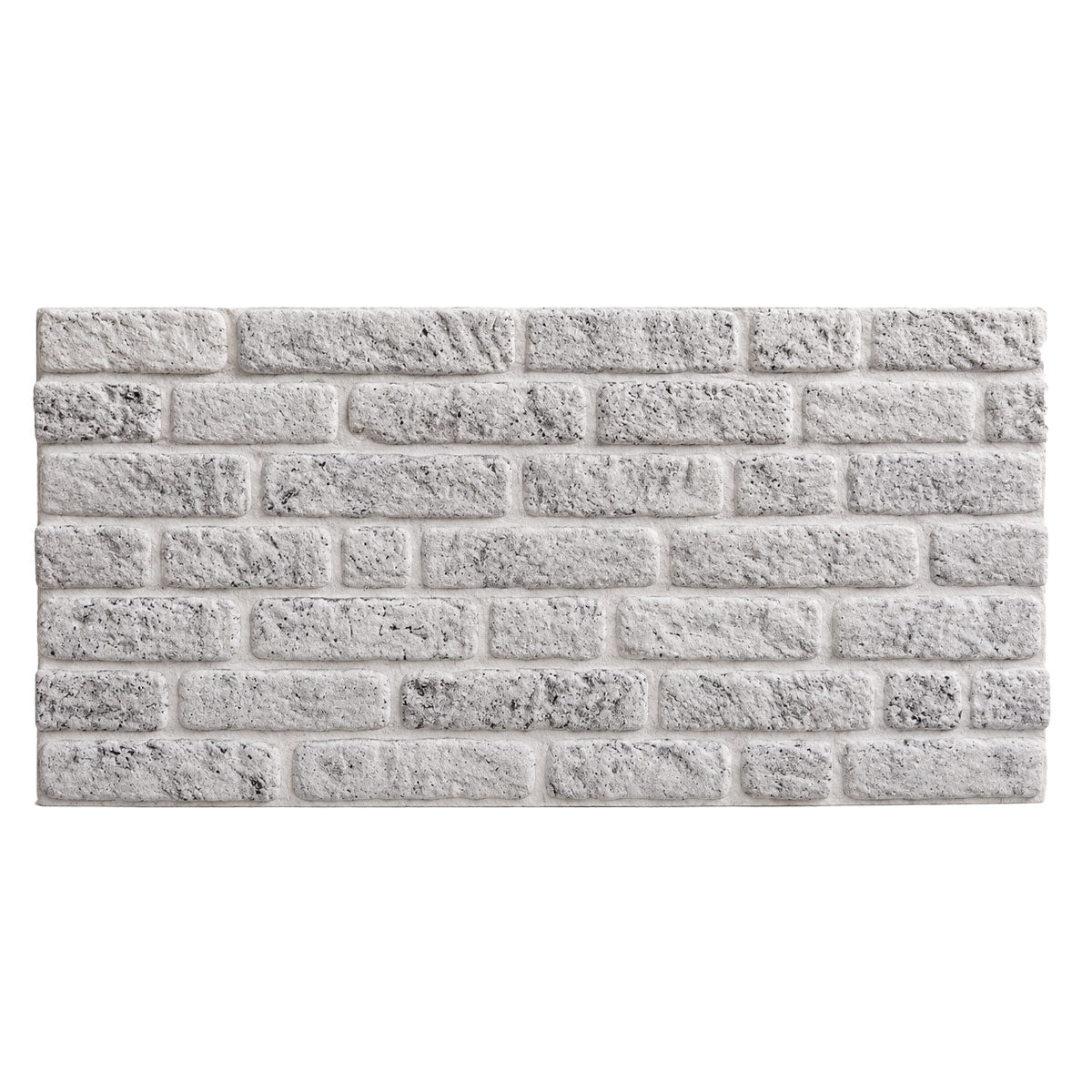 Cenere -  Pannello finto mattone in EPS Resinato finitura ruvida Misura 100x50 Cm spessore 2 cm - RETAIL BOX da 10 pannelli (sviluppano 5 MQ)