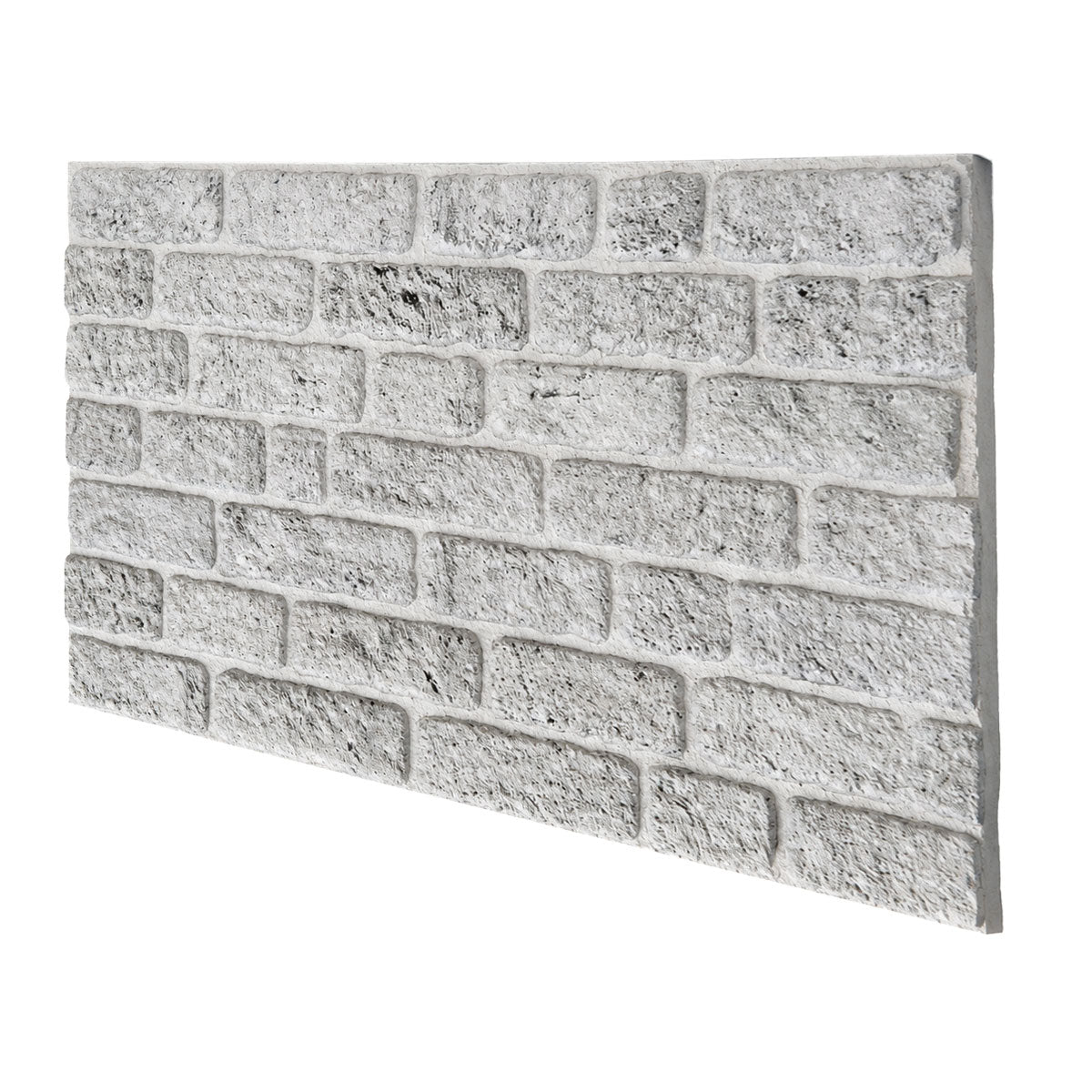 Cenere -  Pannello finto mattone in EPS Resinato finitura ruvida Misura 100x50 Cm spessore 2 cm - RETAIL BOX da 10 pannelli (sviluppano 5 MQ)