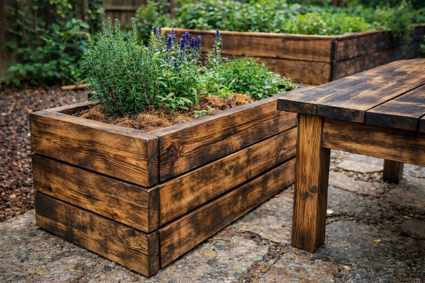 Tavola In LEGNO CountryWood – trattato con metodo Yakisugi