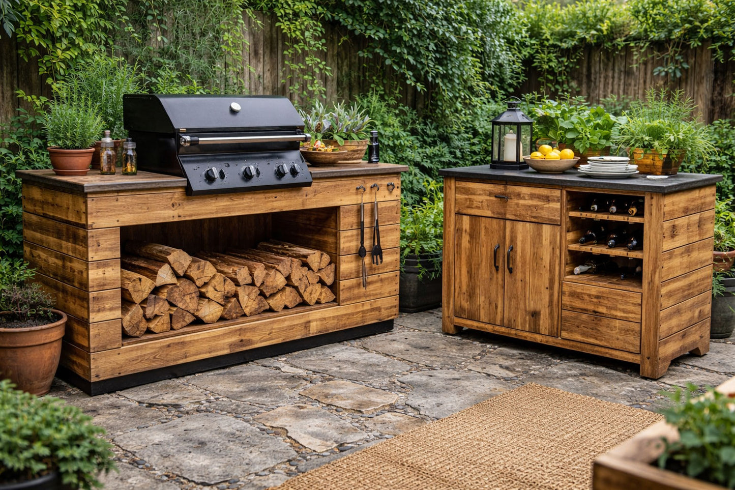 Tavola In LEGNO CountryWood – trattato con metodo Yakisugi