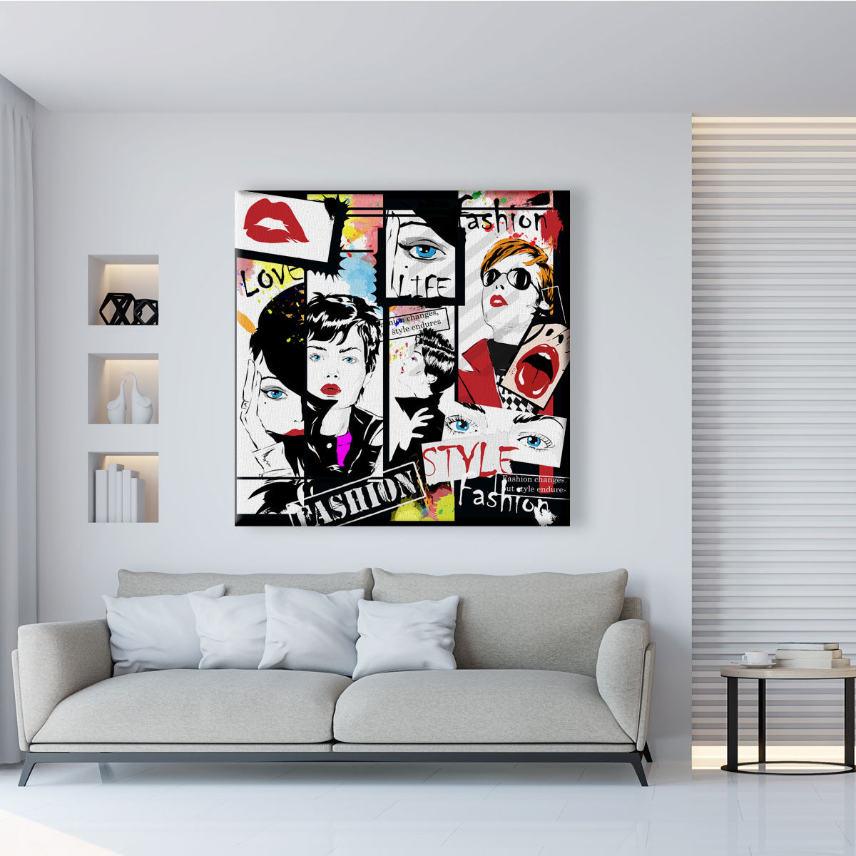 Fashion -  Quadro Canvas Contemporaneo su telaio in legno - PlastiWood (16375719)