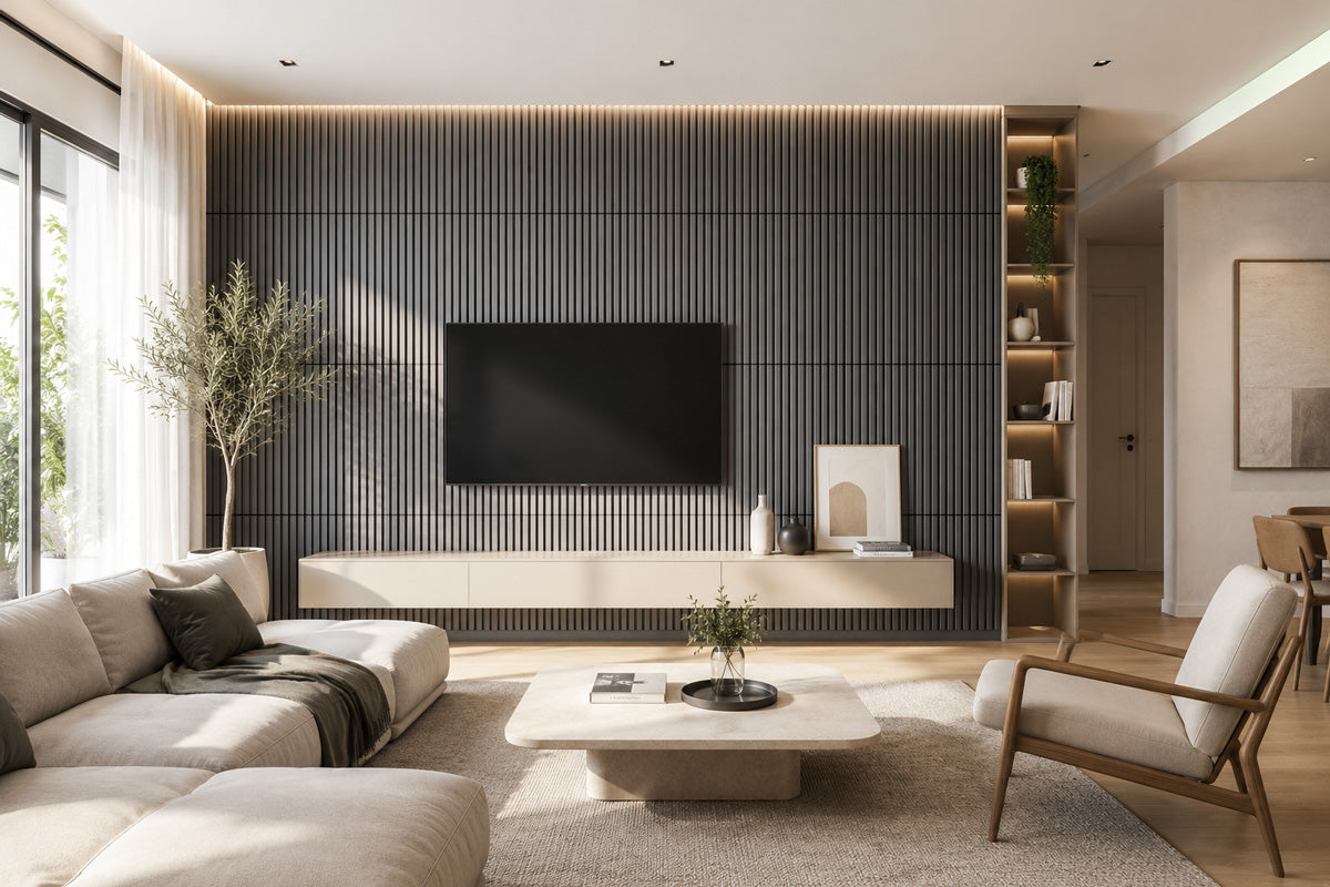 Pannello Fonoassorbente Effetto Legno SIERRA 60x60 cm – Spessore 18 mm