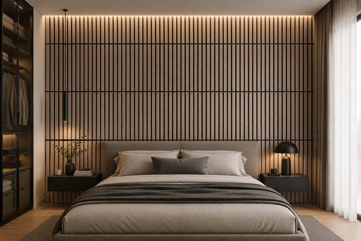 Pannello Fonoassorbente Effetto Legno THUNDRA 60x60 cm – Spessore 18 mm