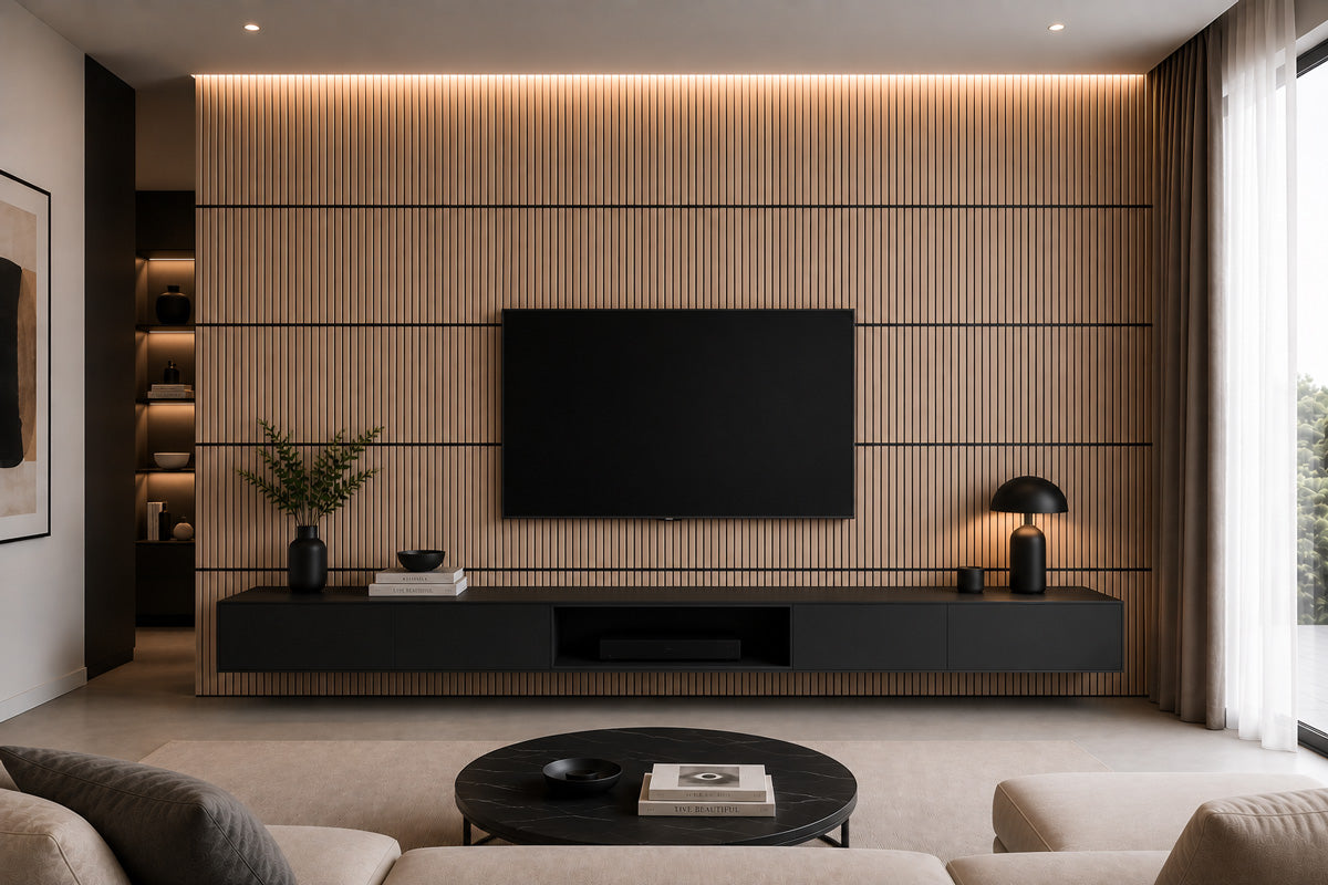 Pannello Fonoassorbente Effetto Legno THUNDRA 60x60 cm – Spessore 18 mm