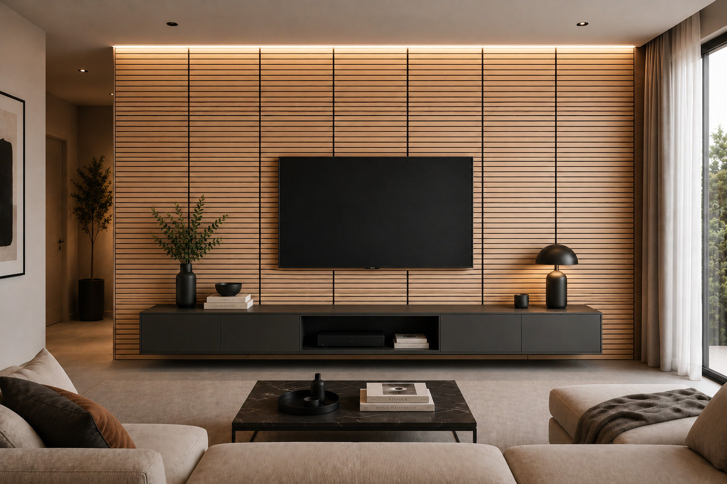Pannello Fonoassorbente Effetto Legno THUNDRA 60x60 cm – Spessore 18 mm