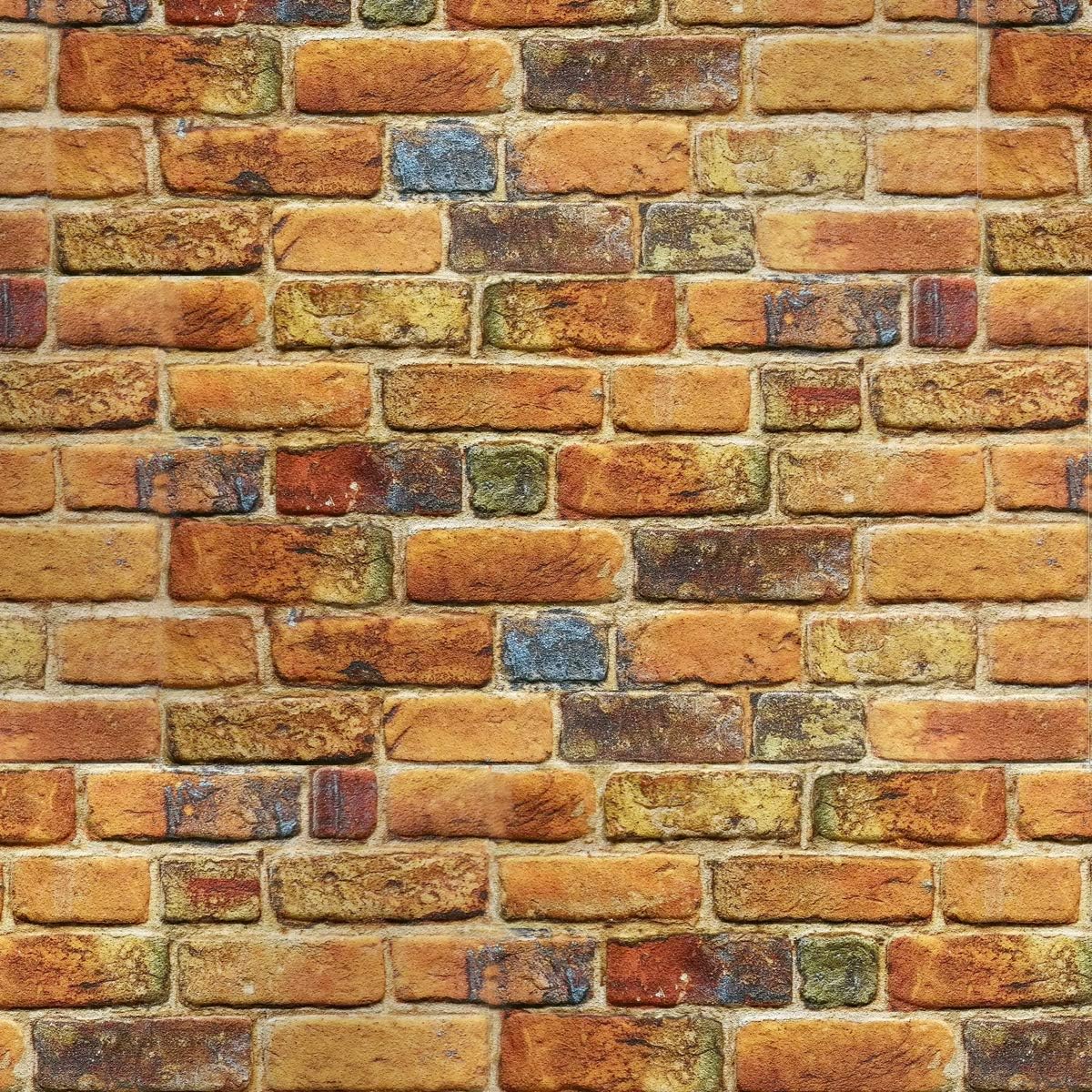 MATTONCINO COPPER pannello finto mattone in EPS Resinato Misura 100x50 Cm spessore 2 cm - RETAIL BOX da 10 pannelli (sviluppano 5 MQ) - PlastiWood