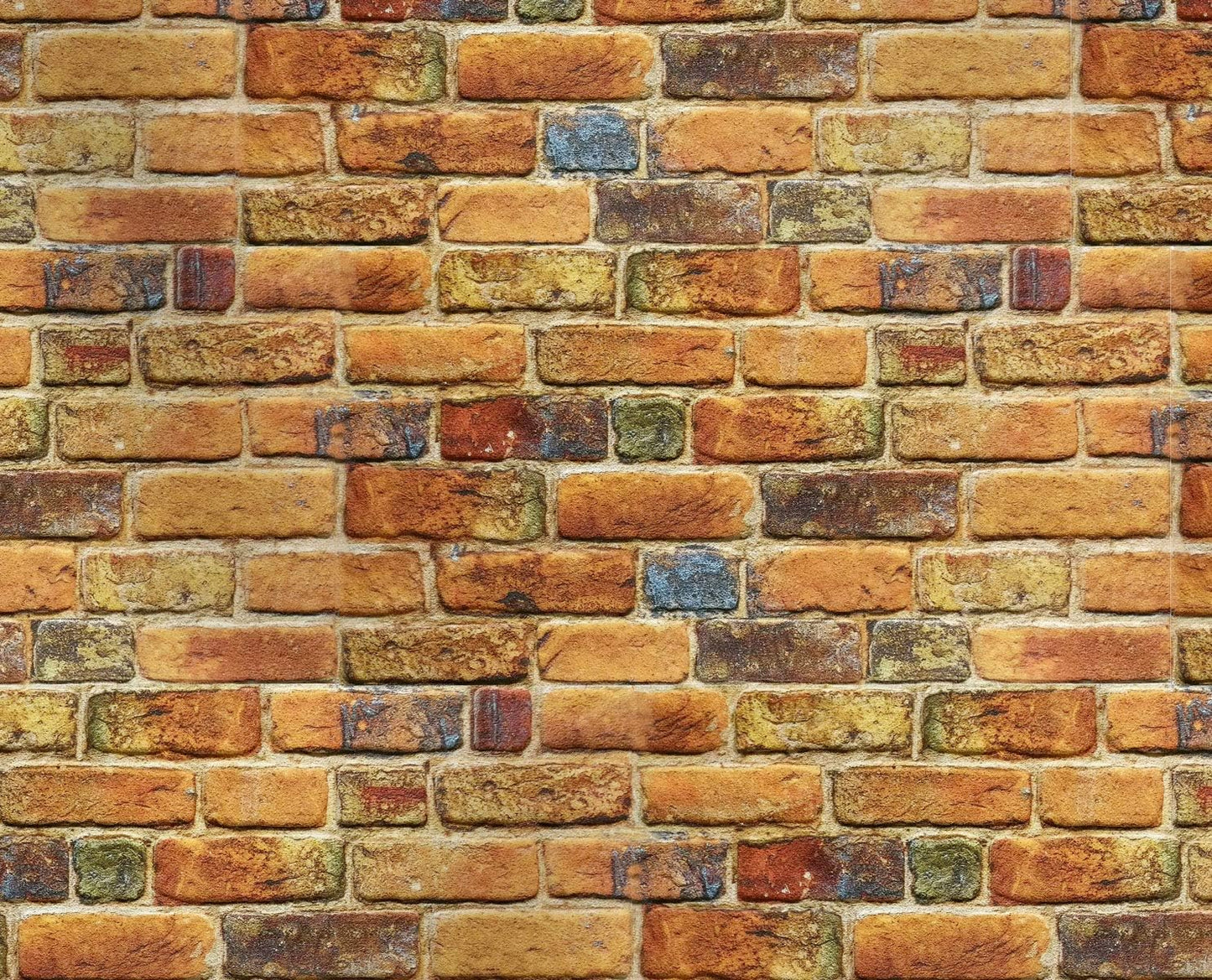 MATTONCINO COPPER pannello finto mattone in EPS Resinato Misura 100x50 Cm spessore 2 cm - RETAIL BOX da 10 pannelli (sviluppano 5 MQ) - PlastiWood