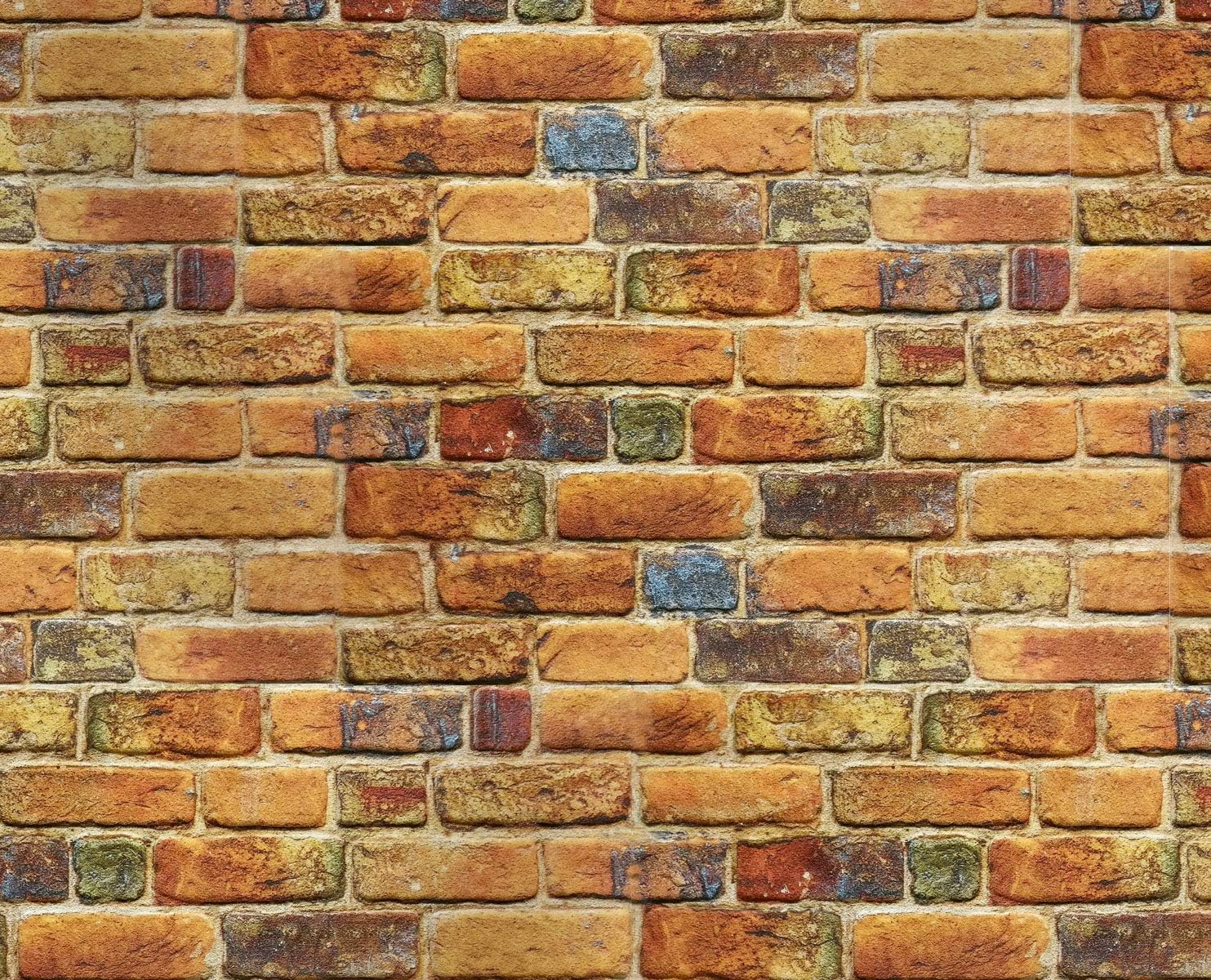 MATTONCINO COPPER pannello finto mattone in EPS Resinato Misura 100x50 Cm spessore 2 cm - RETAIL BOX da 10 pannelli (sviluppano 5 MQ) - PlastiWood